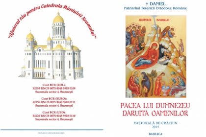 Pacea lui Dumnezeu dăruită oamenilor - Pastorală de Crăciun 2015